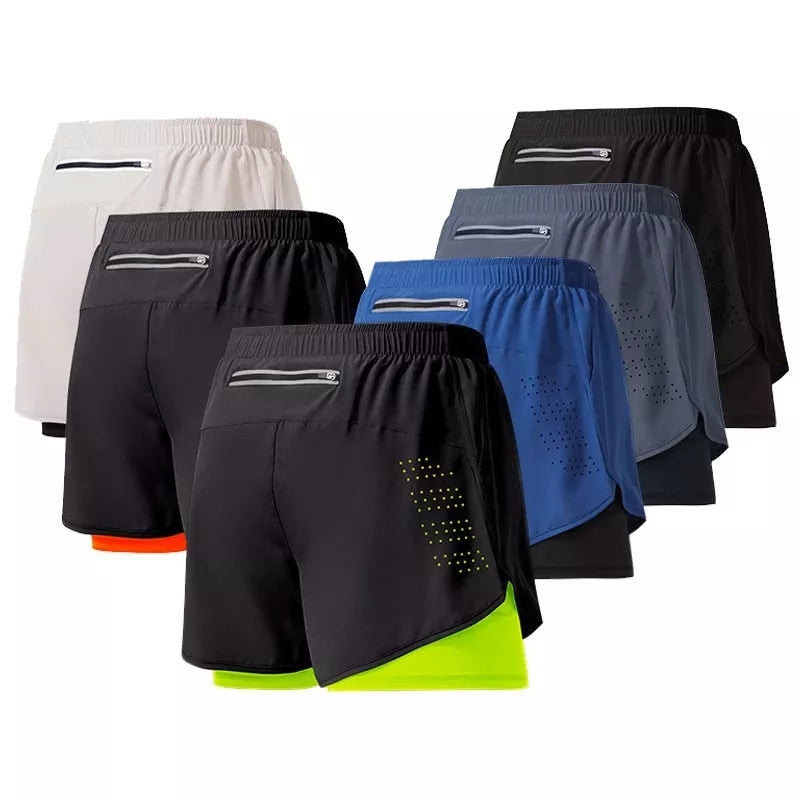 Short hombre negro con calentador
